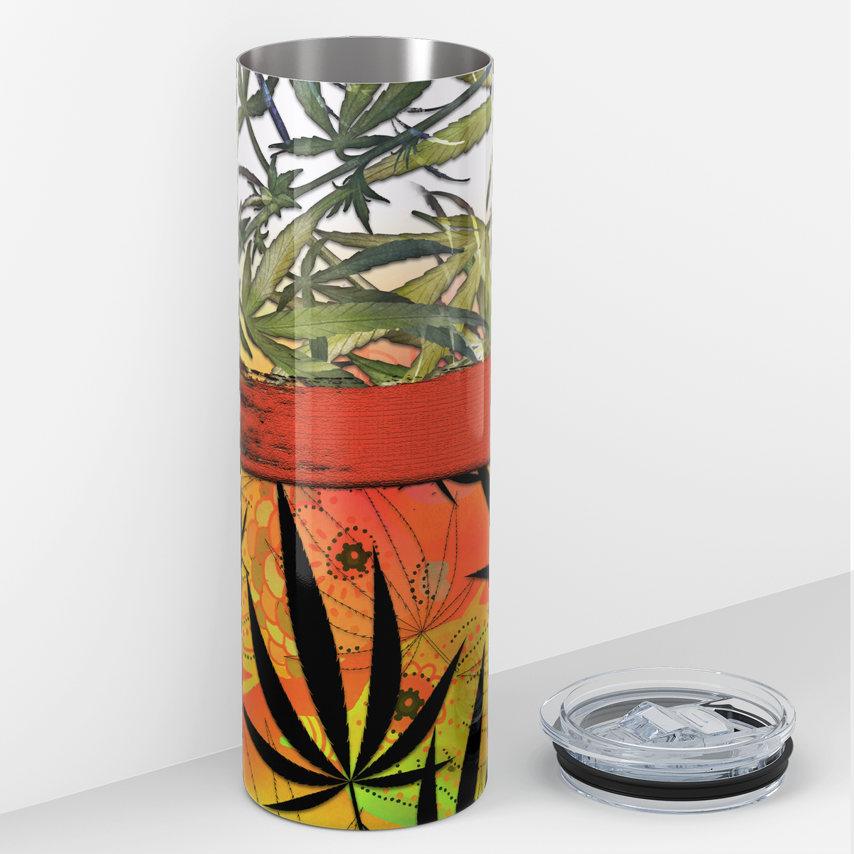 Cannabis Orange 20oz Skinny Tumbler