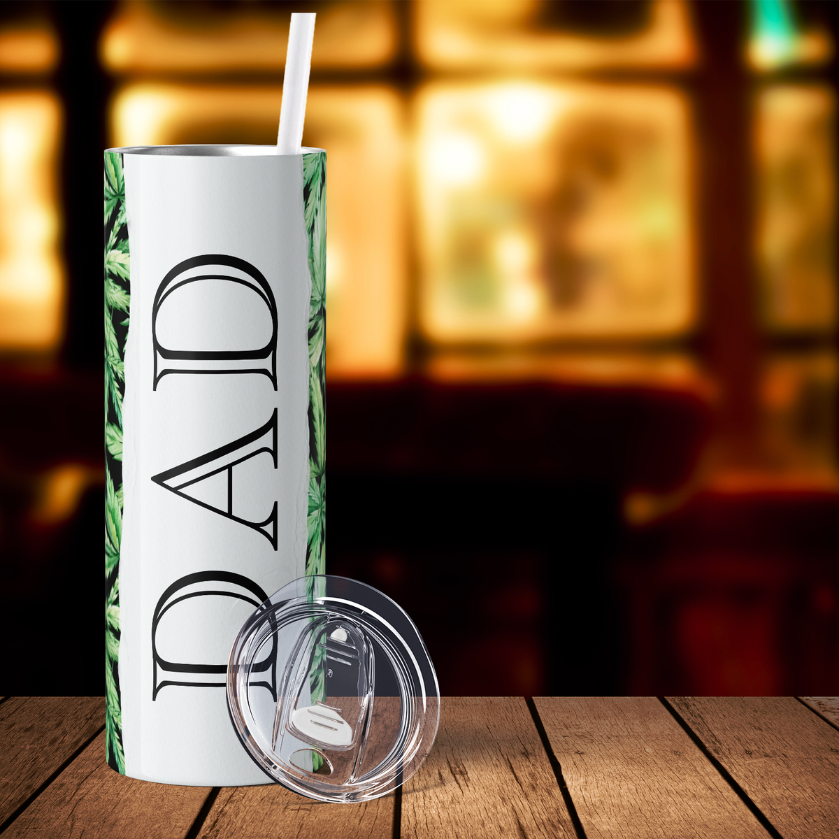 Dad Weed 20oz Skinny Tumbler