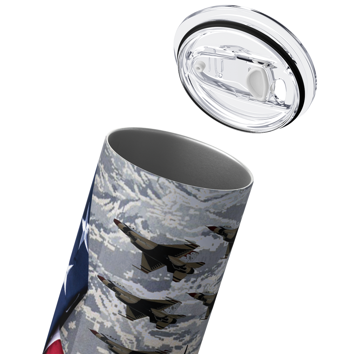 Air Force Badge 20oz Skinny Tumbler