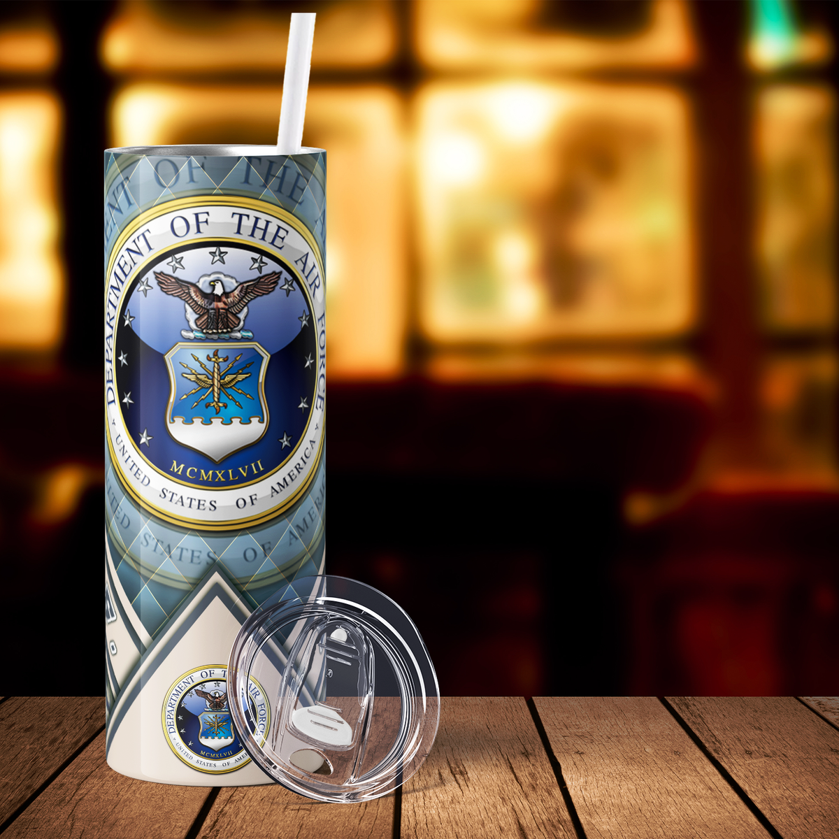 Department of The Air Force 20oz Skinny Tumbler