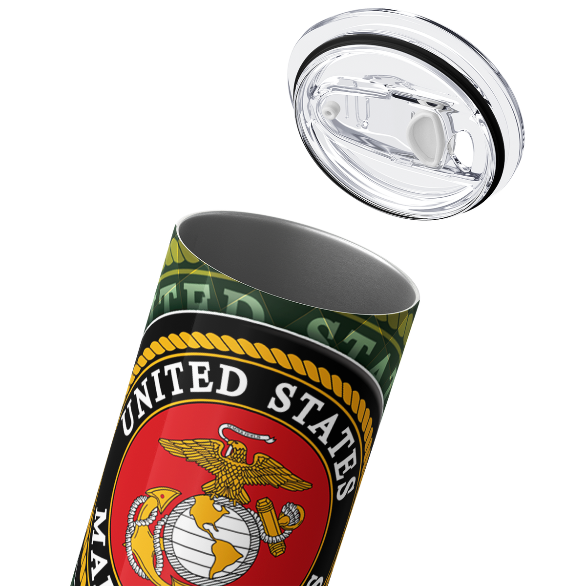 Coast Guard US Marine Corps 20oz Skinny Tumbler