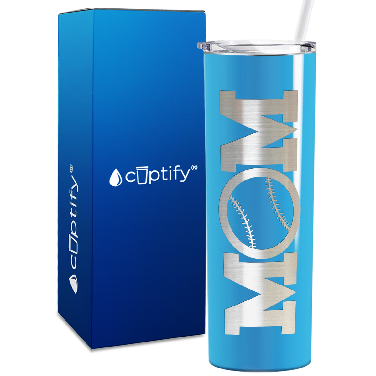 Baseball Mom Ball 20oz Skinny Tumbler