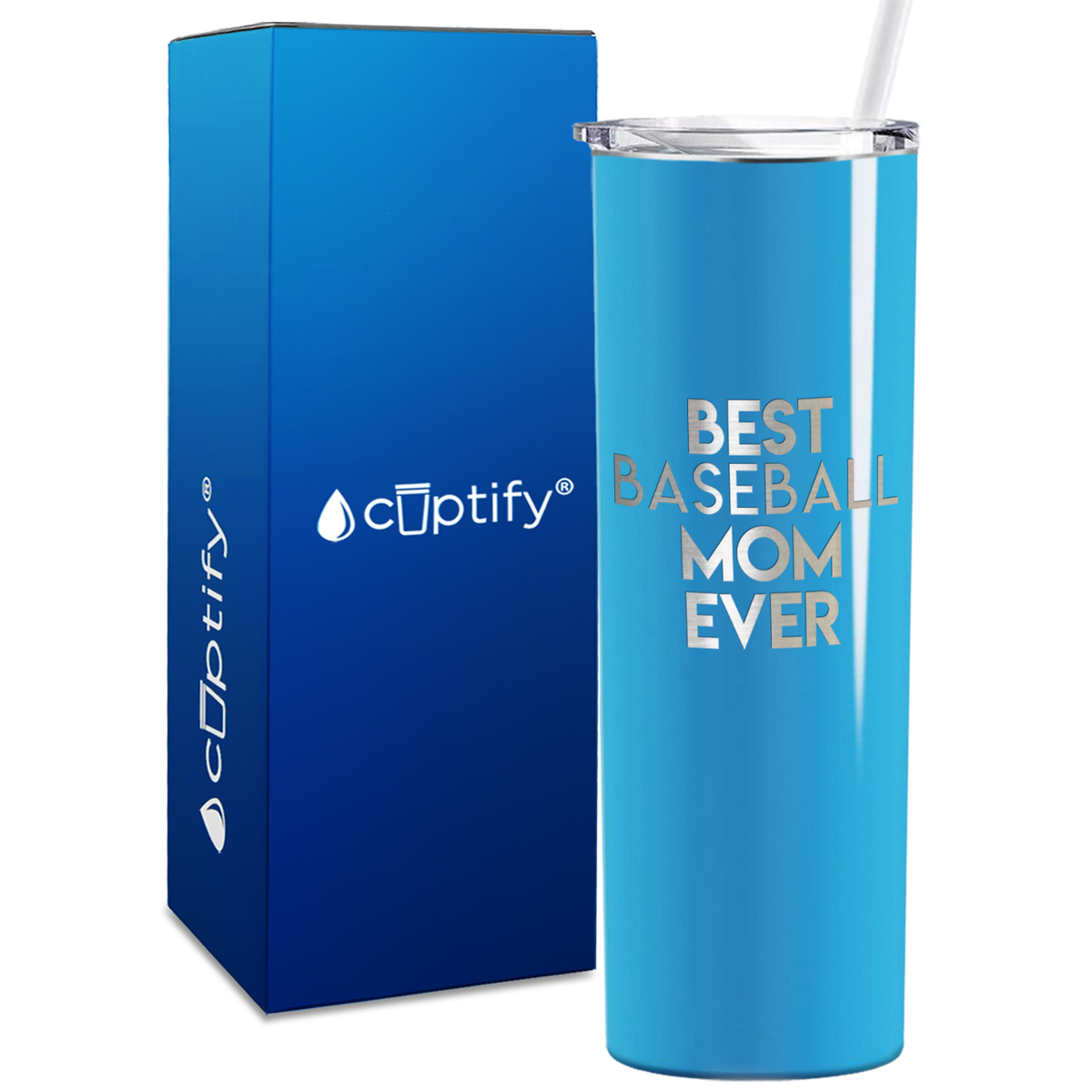 Best Baseball Mom Ever 20oz Skinny Tumbler