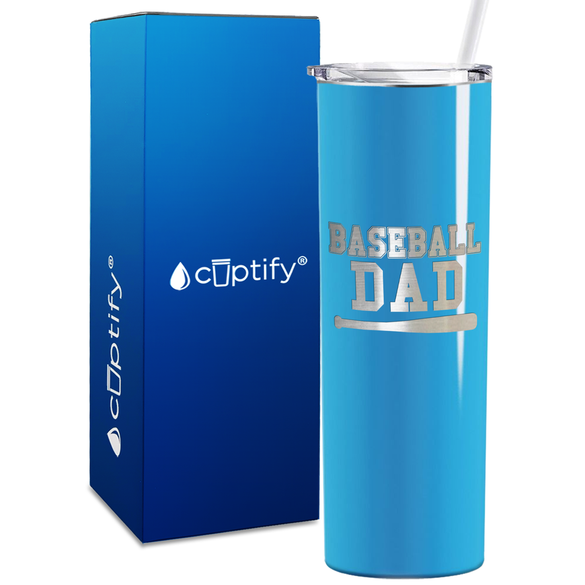 Baseball Dad 20oz Skinny Tumbler