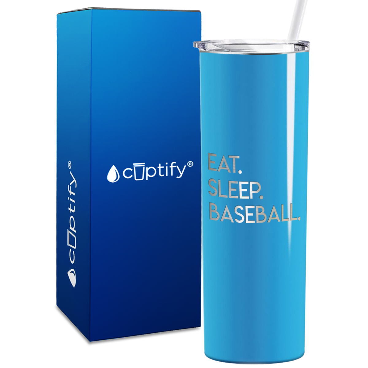 Eat Sleep 20oz Skinny - Baseball