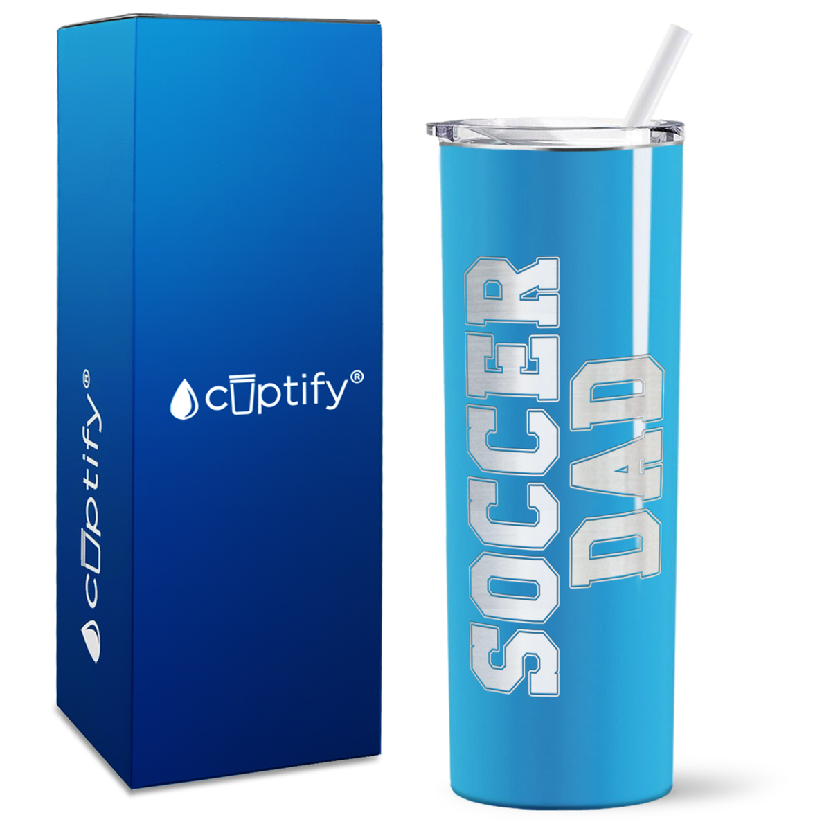 Soccer Dad on 20oz Skinny Tumbler