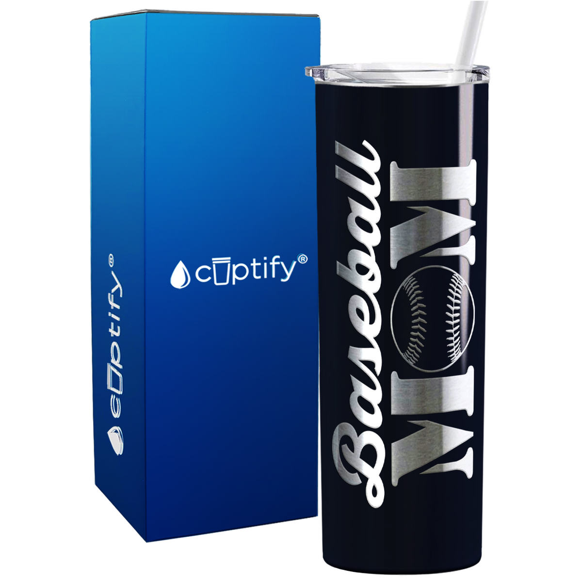 Baseball Mom 20oz Skinny Tumbler