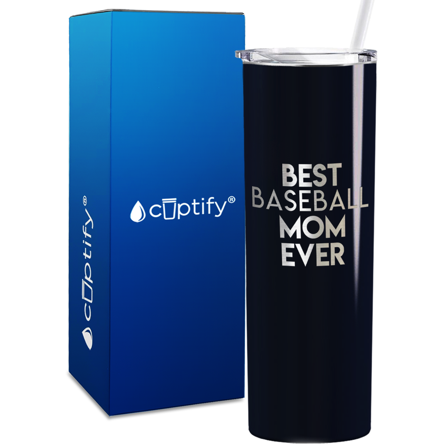 Best Baseball Mom Ever 20oz Skinny Tumbler