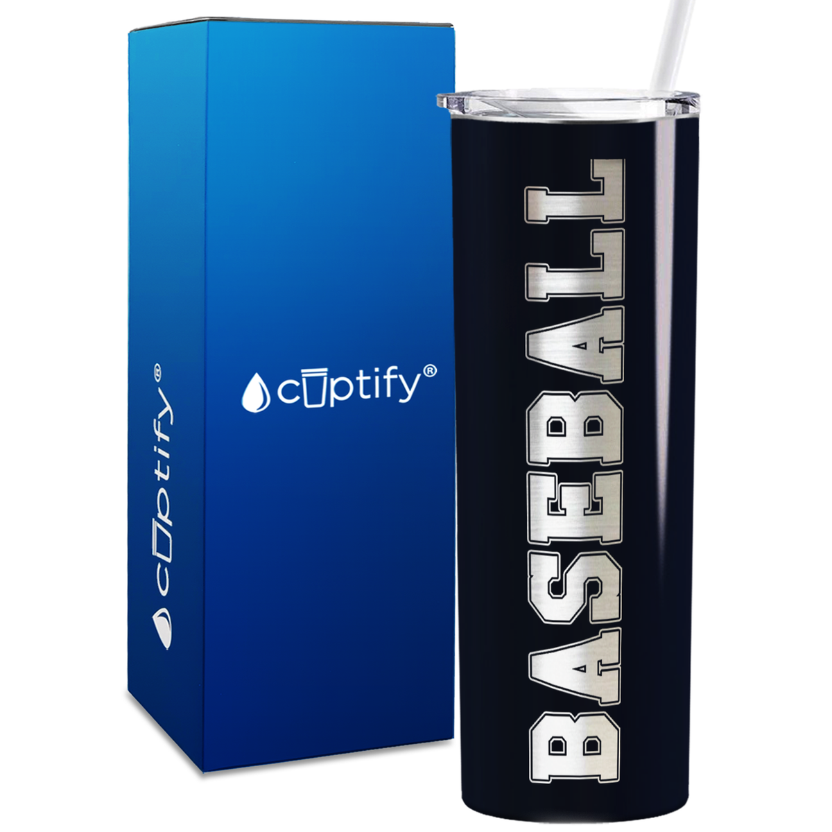 Baseball 20oz Skinny Tumbler
