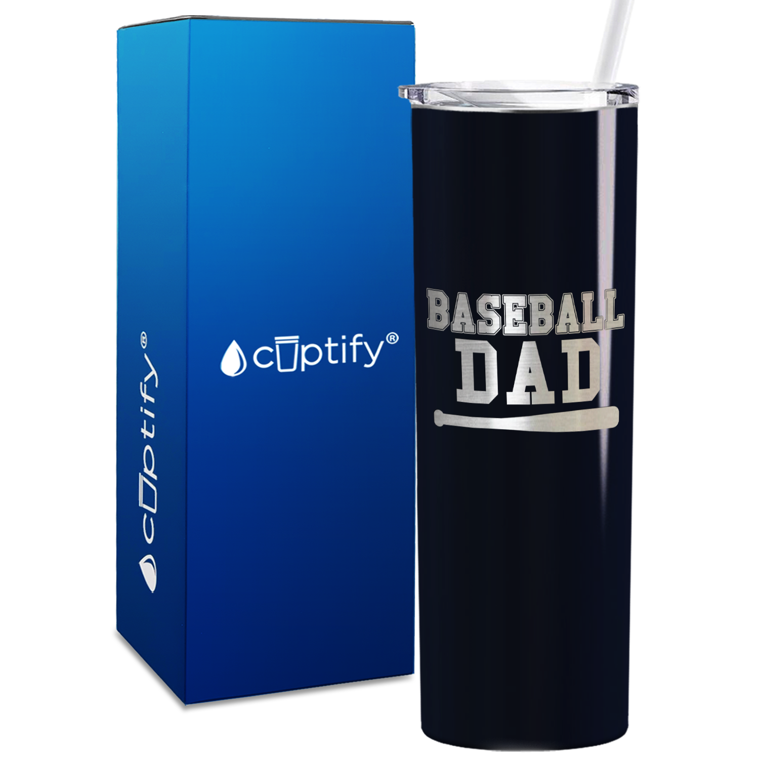 Baseball Dad 20oz Skinny Tumbler