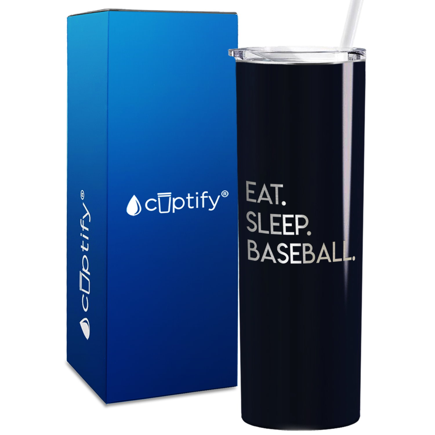 Eat Sleep 20oz Skinny - Baseball