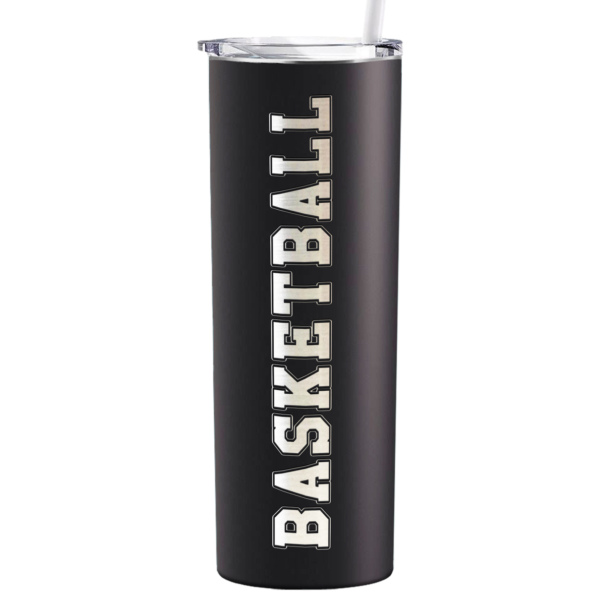 Basketball on 20oz Skinny Tumbler