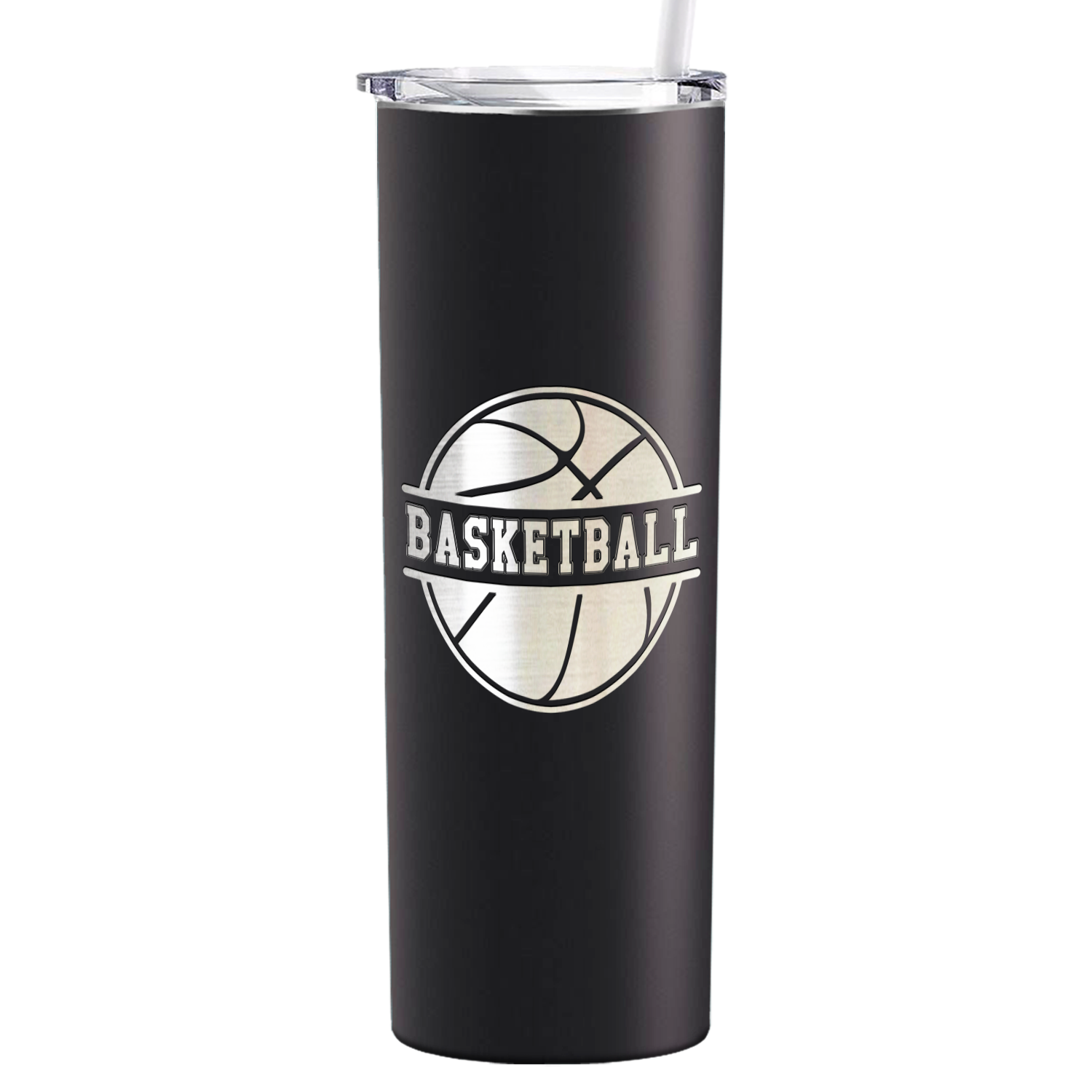 Basketball Ball on 20oz Skinny Tumbler