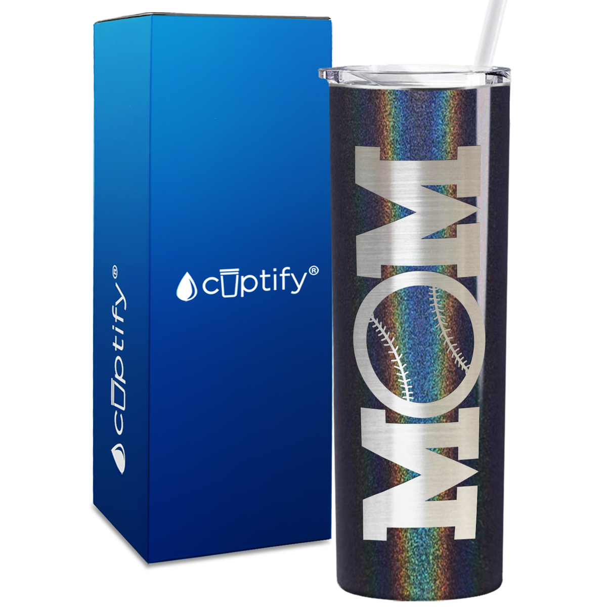 Baseball Mom Ball 20oz Skinny Tumbler