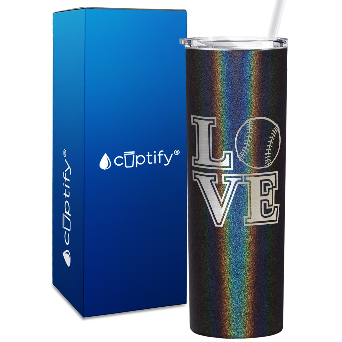 Baseball Love 20oz Skinny Tumbler