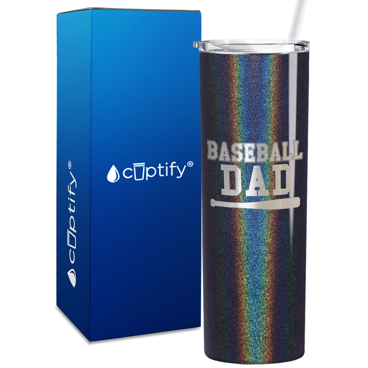 Baseball Dad 20oz Skinny Tumbler