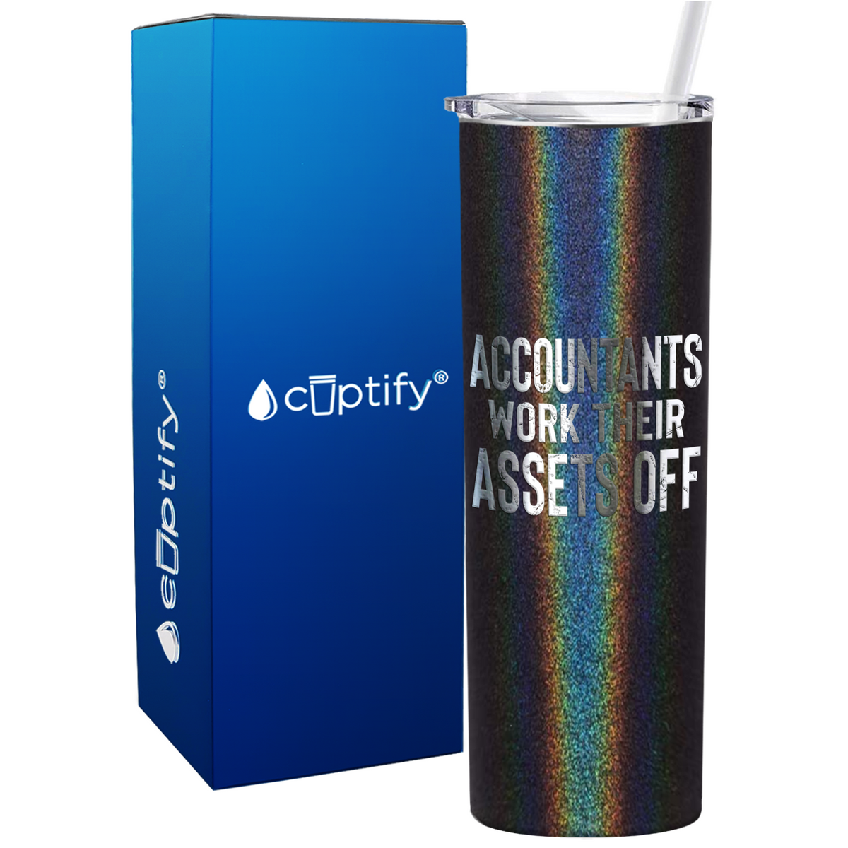 Accountant Wife on 20oz Skinny Stainless Steel Tumbler