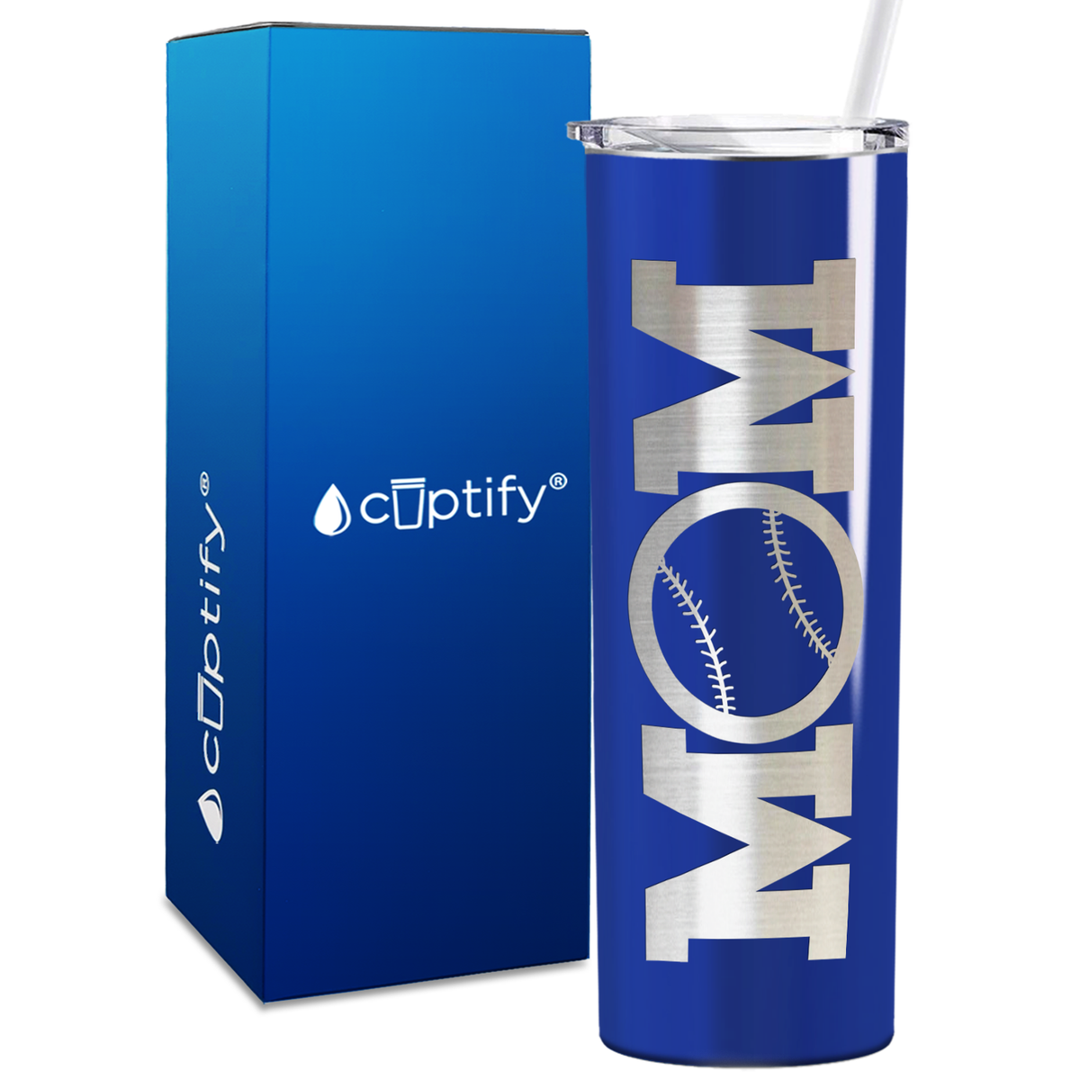 Baseball Mom Ball 20oz Skinny Tumbler