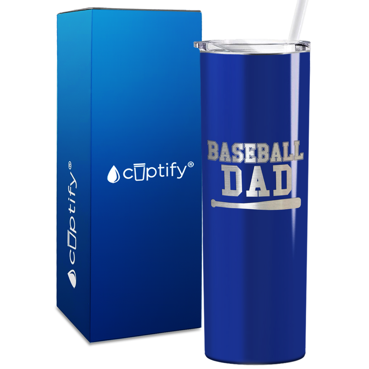 Baseball Dad 20oz Skinny Tumbler