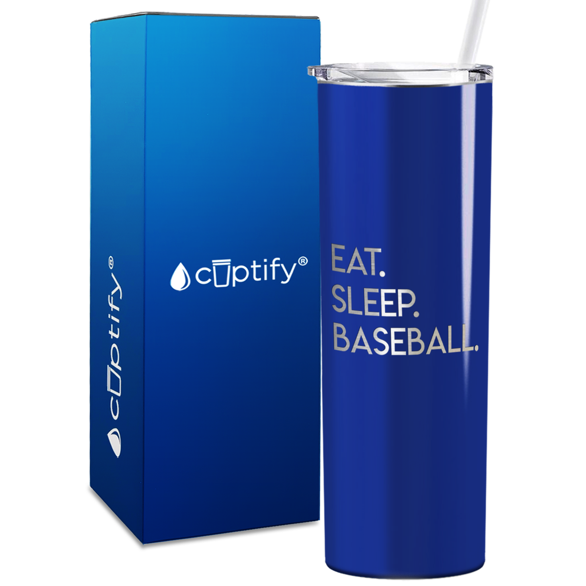 Eat Sleep 20oz Skinny - Baseball