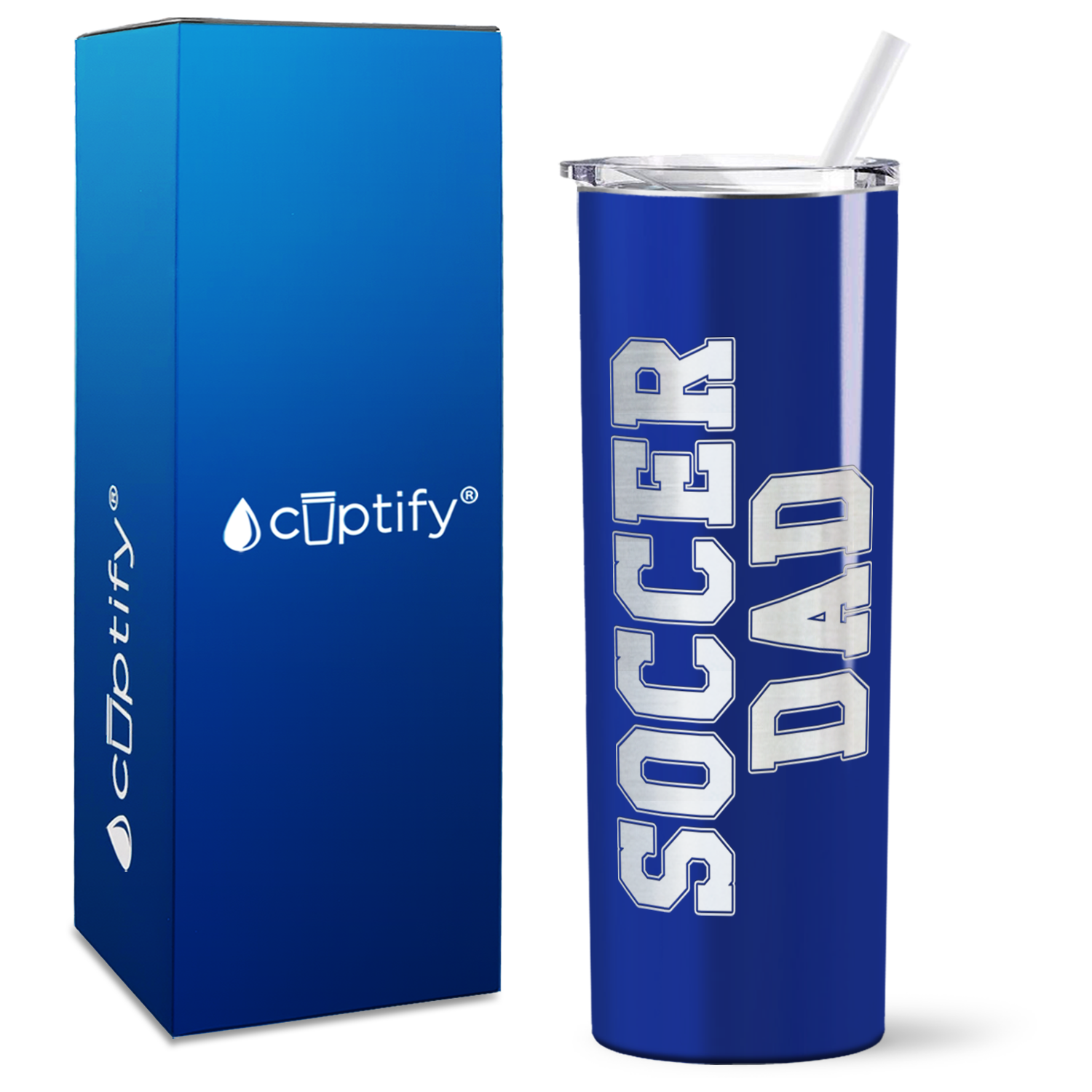 Soccer Dad on 20oz Skinny Tumbler