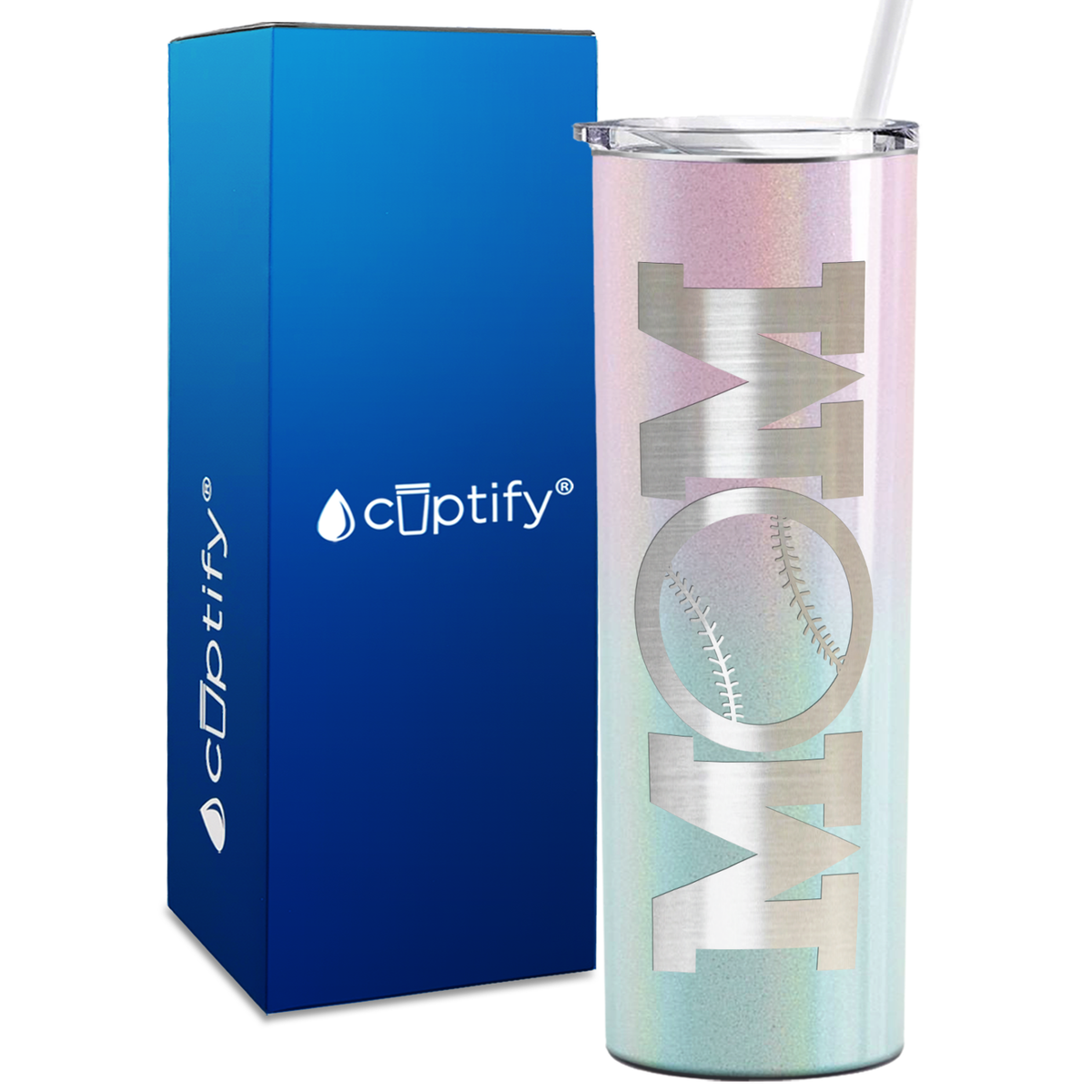 Baseball Mom Ball 20oz Skinny Tumbler