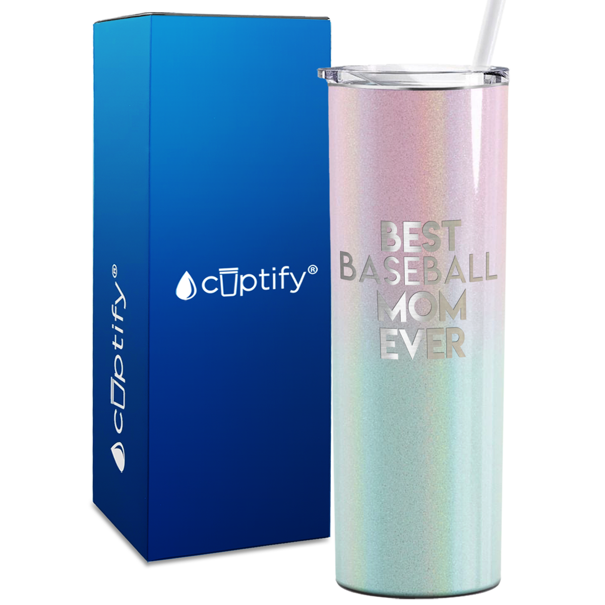 Best Baseball Mom Ever 20oz Skinny Tumbler