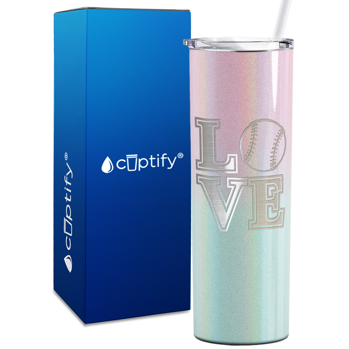 Baseball Love 20oz Skinny Tumbler
