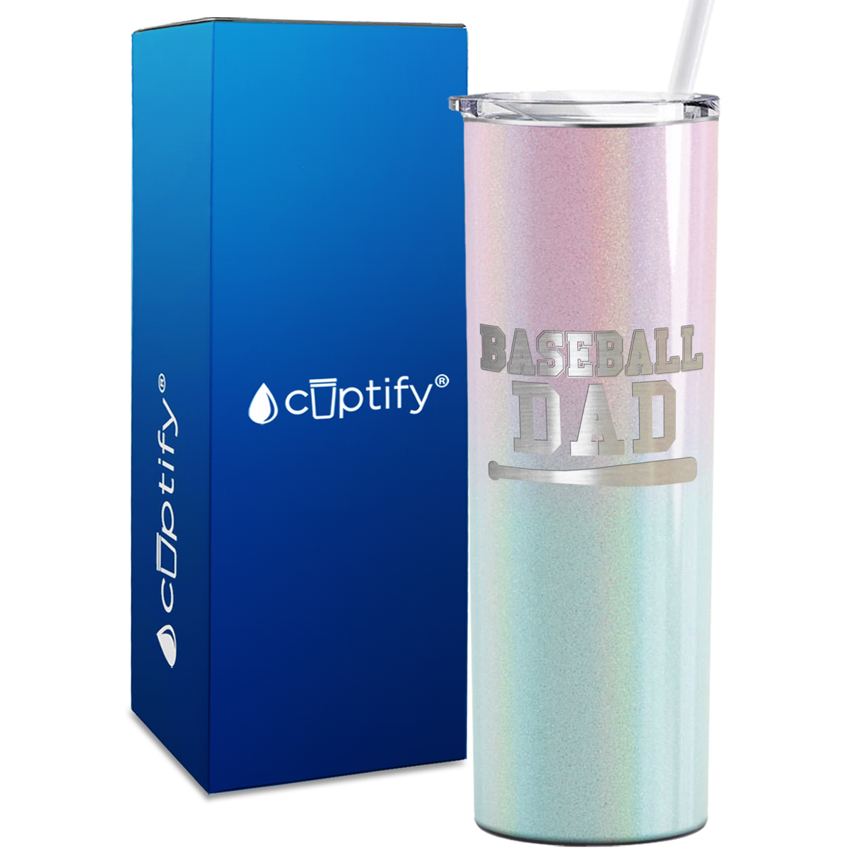 Baseball Dad 20oz Skinny Tumbler