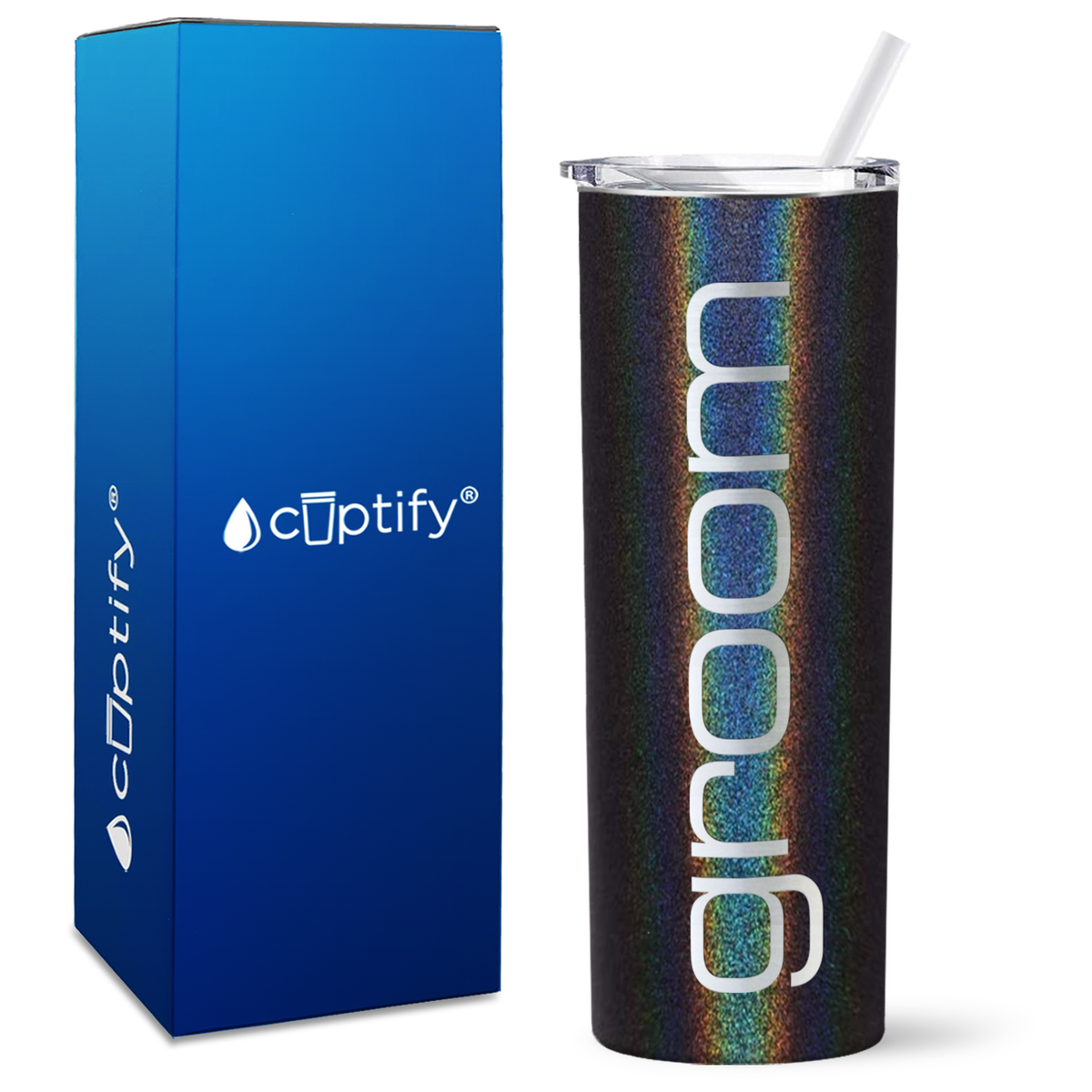 Groom Simple on 20oz Skinny Tumbler