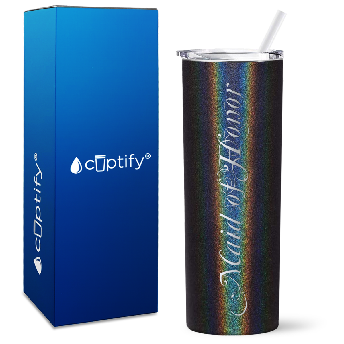 Maid of Honor Elegant on 20oz Skinny Tumbler