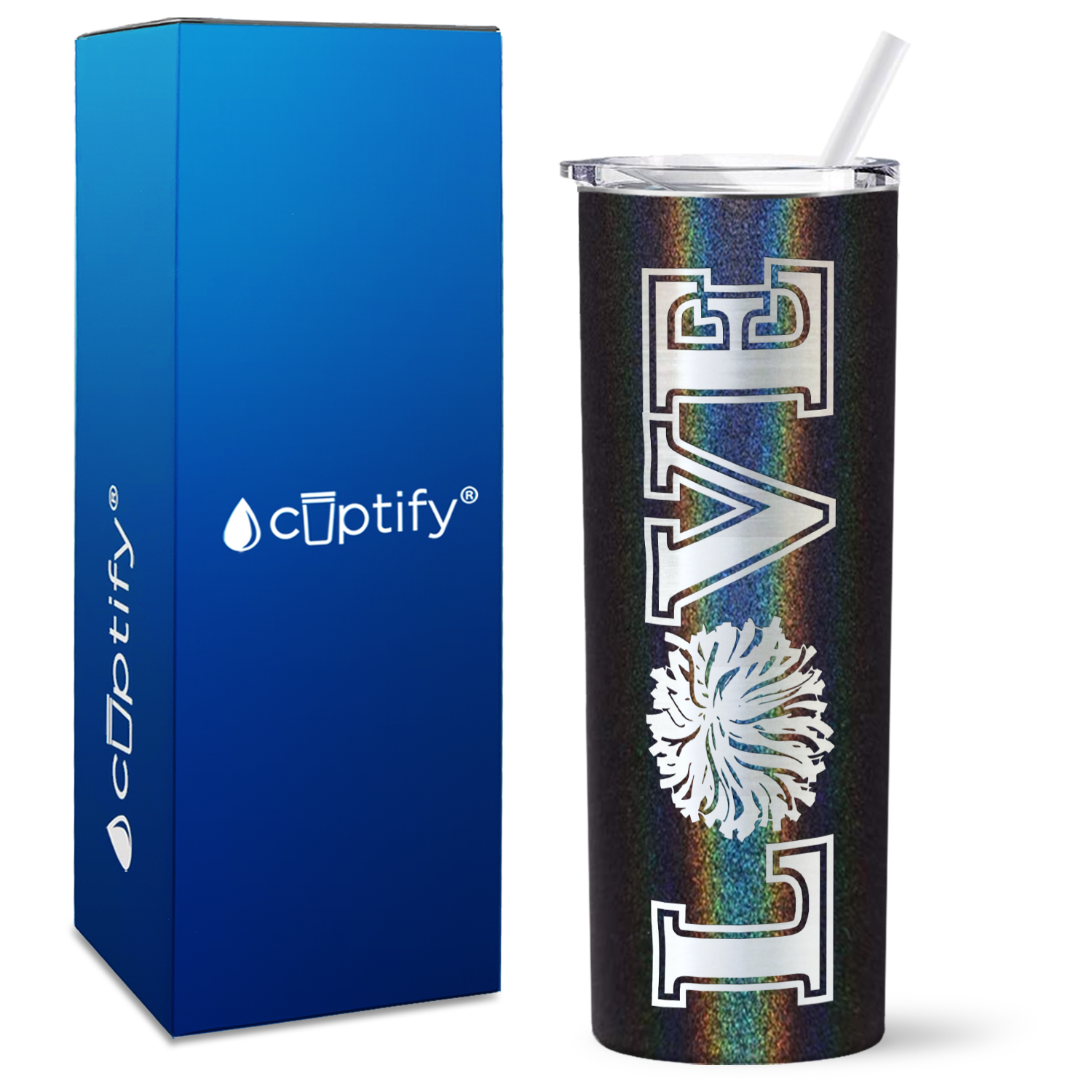 LOVE Cheer on 20oz Skinny Tumbler