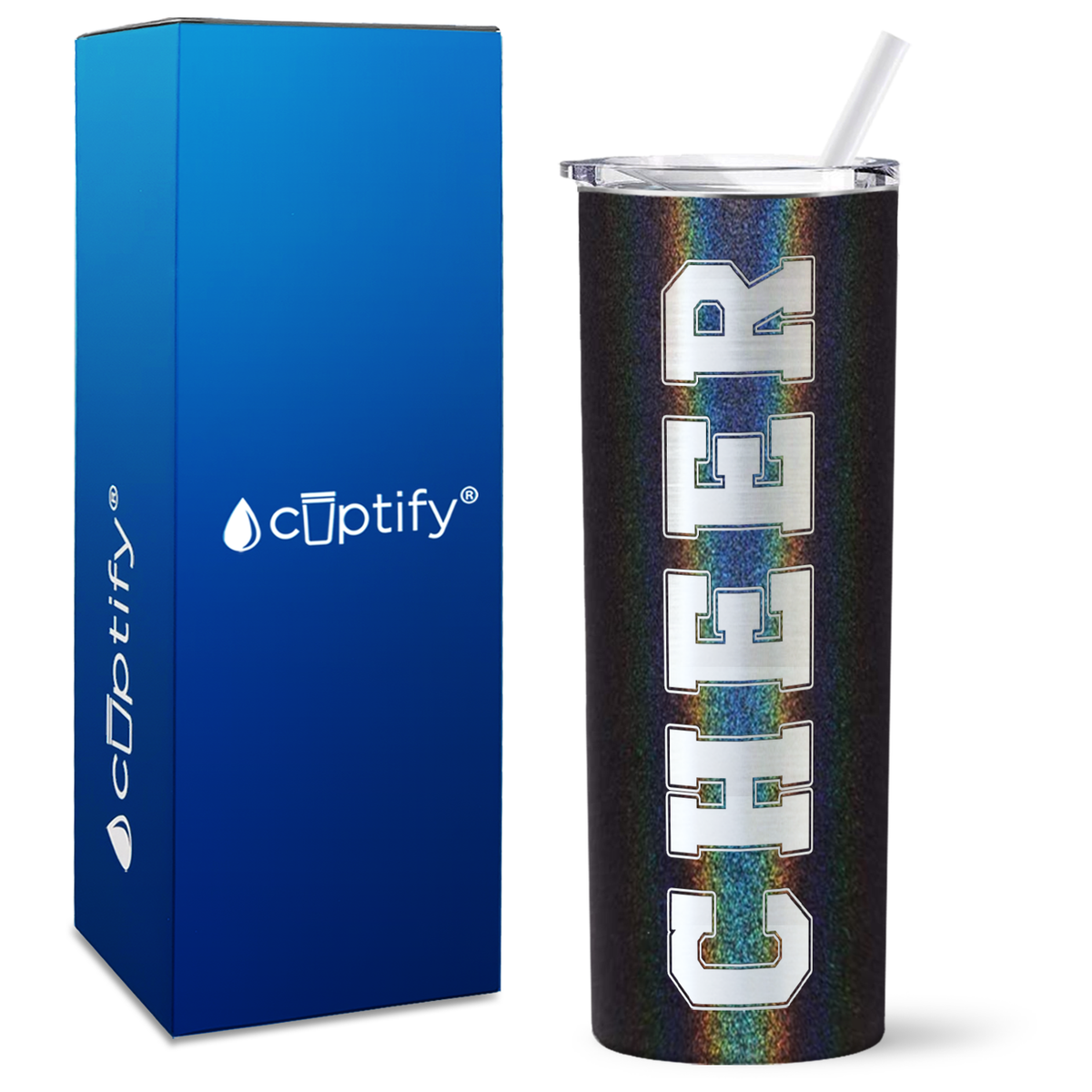 Cheer on 20oz Skinny Tumbler