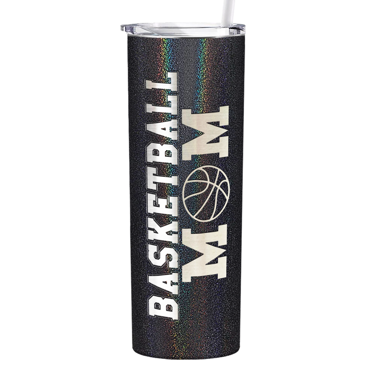 Basketball Mom on 20oz Skinny Tumbler