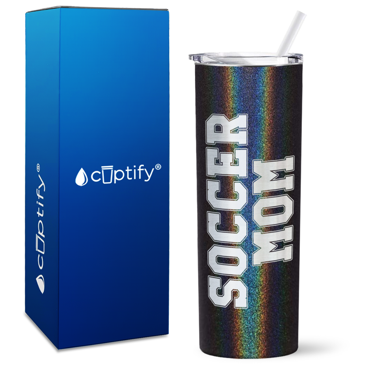 Soccer Mom on 20oz Skinny Tumbler