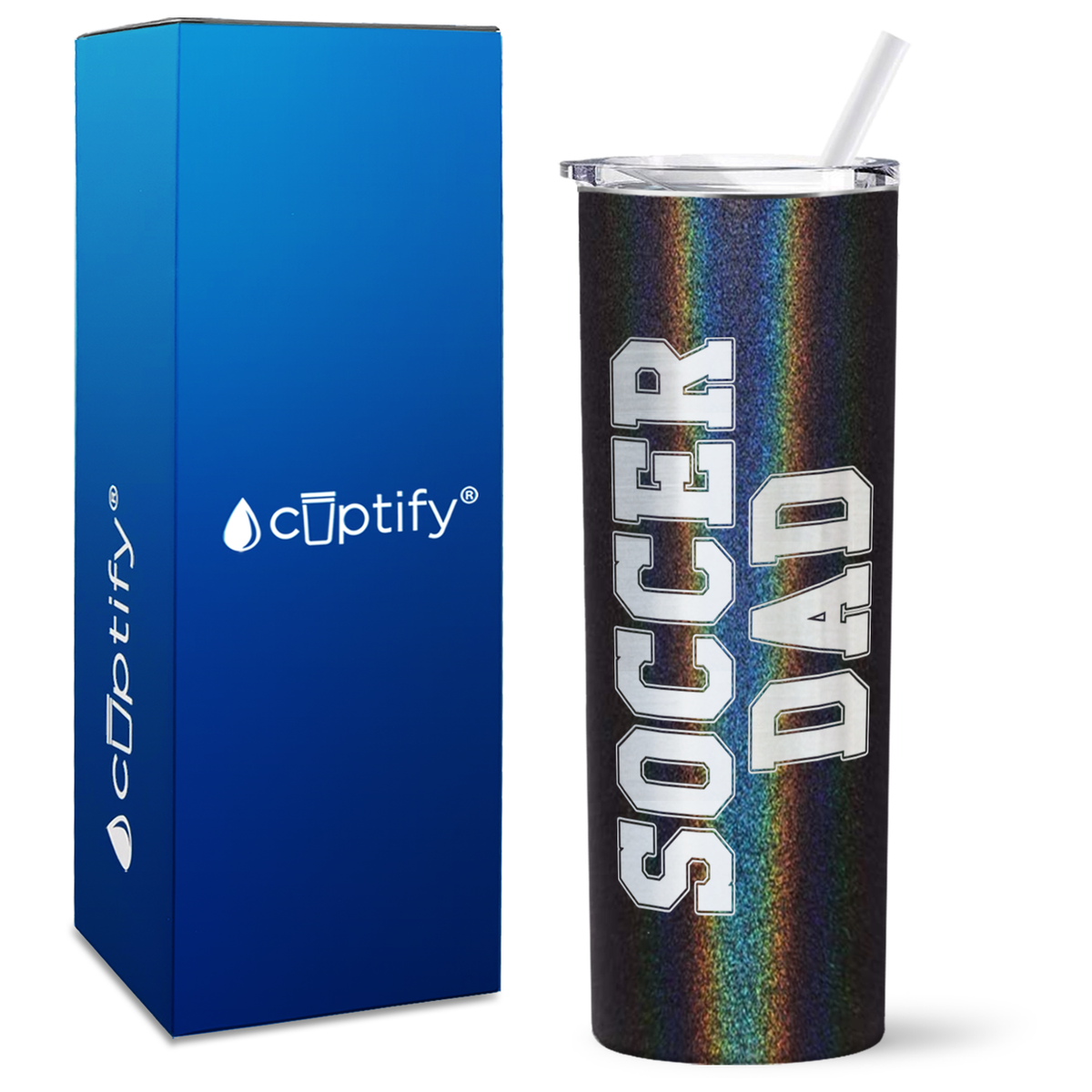 Soccer Dad on 20oz Skinny Tumbler