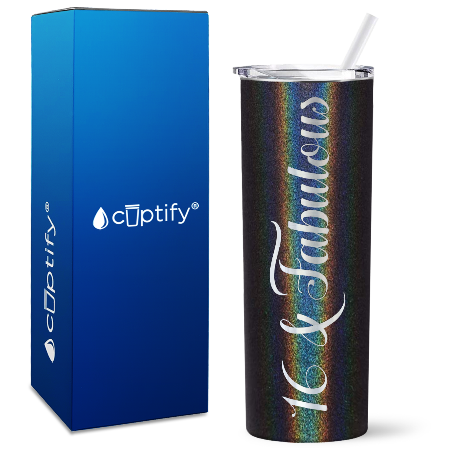 16 and Fabulous on 20oz Skinny Tumbler