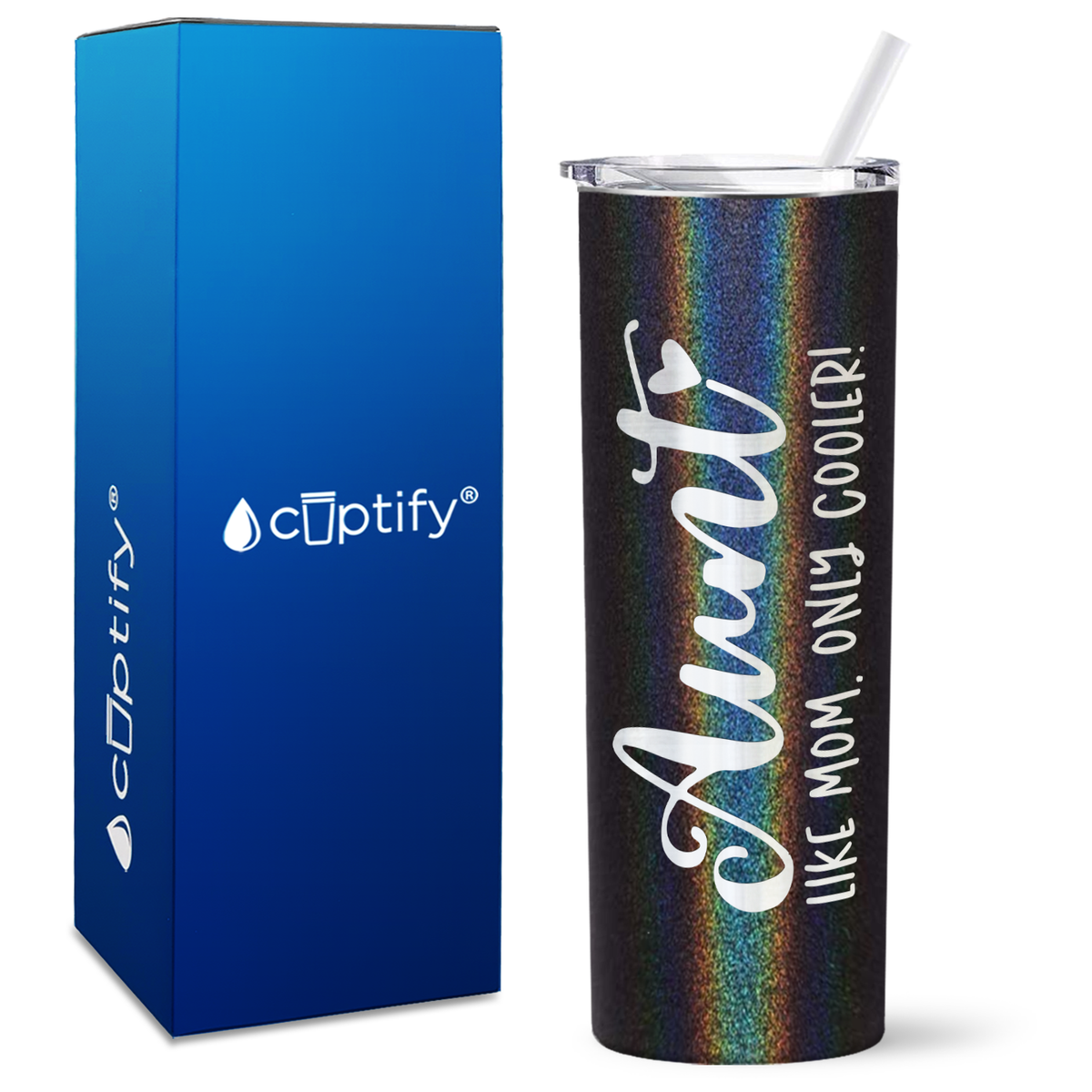 Aunt Like Mom Only Cooler 20oz Skinny Tumbler