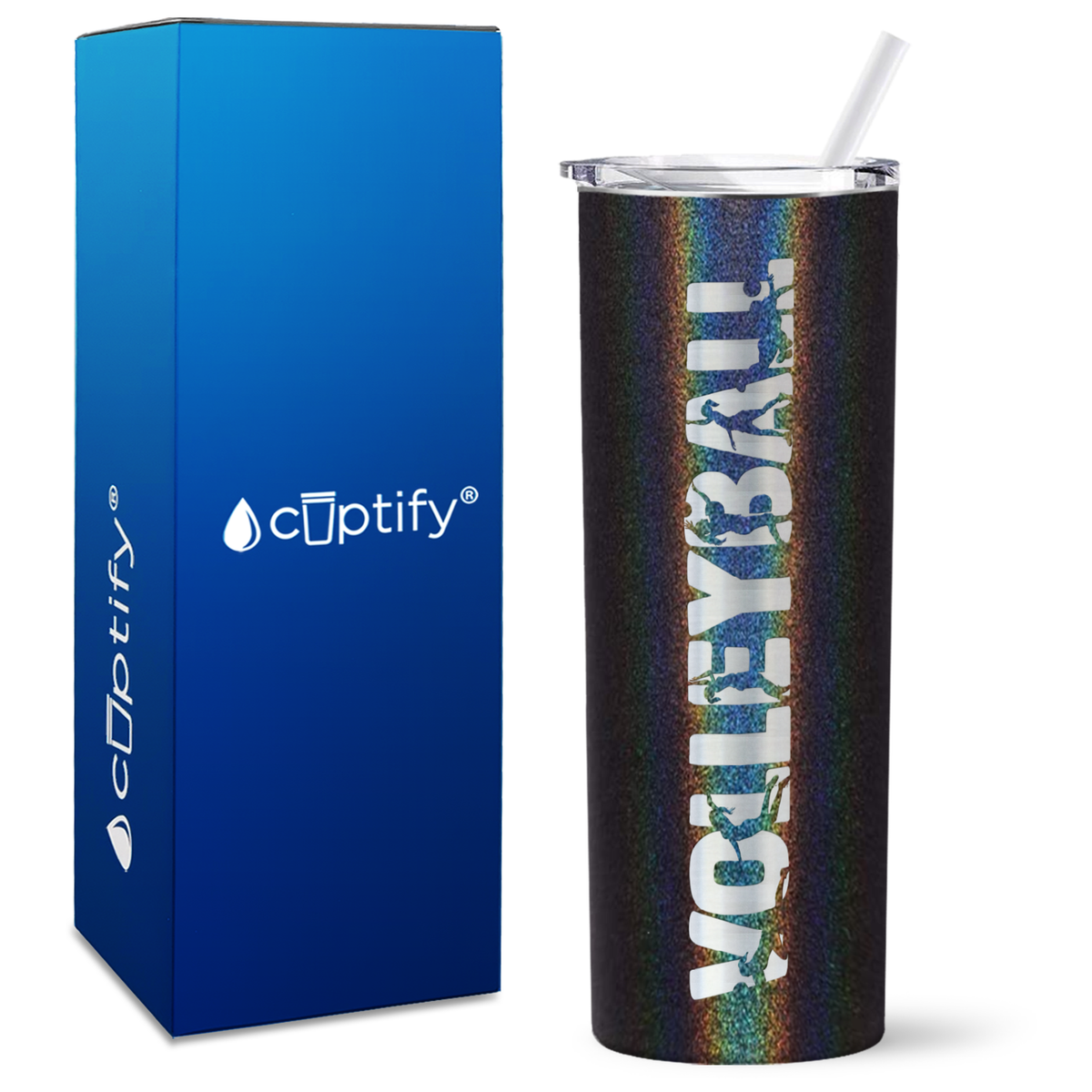 Volleyball Players on 20oz Skinny Tumbler