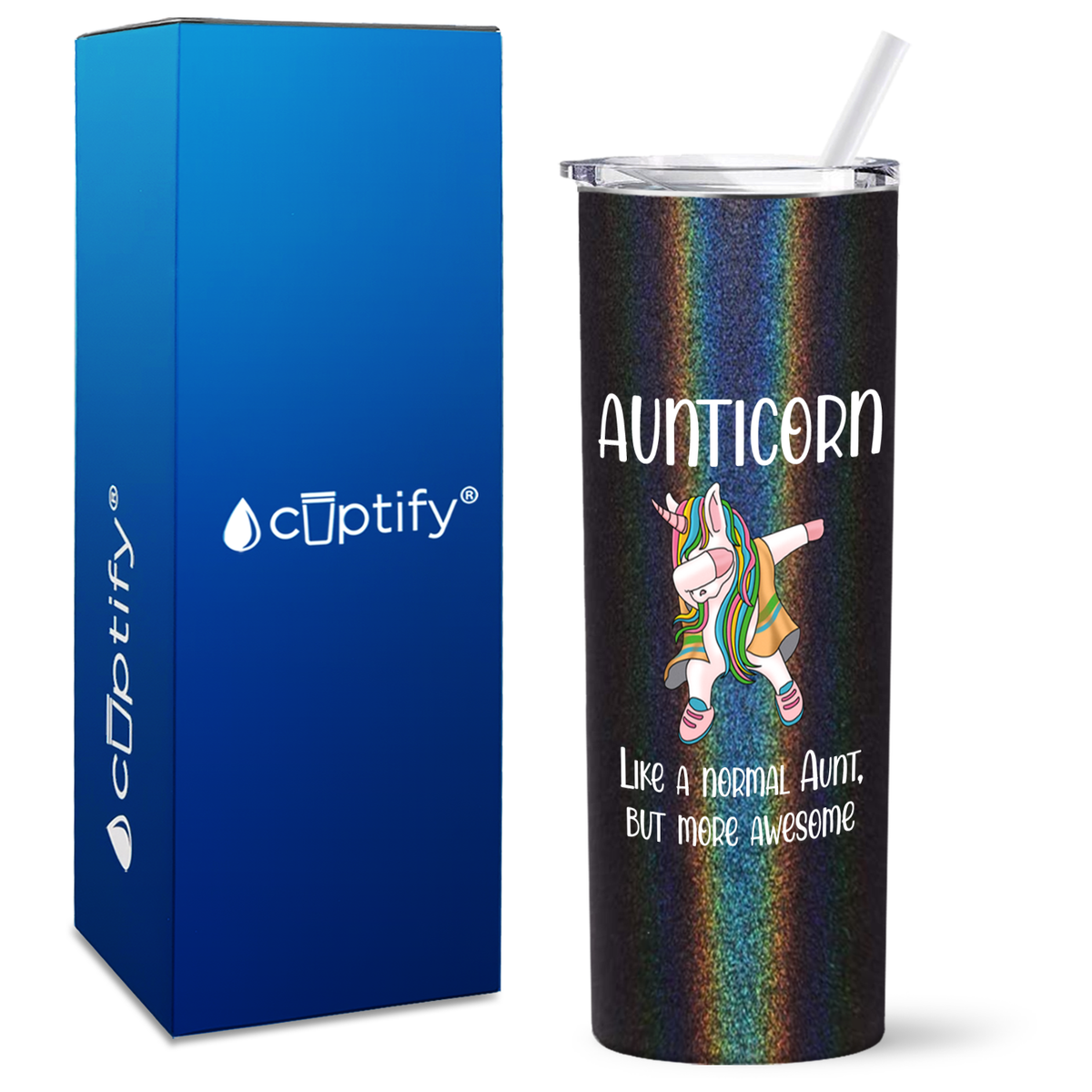 Aunticorn 20oz Skinny Tumbler