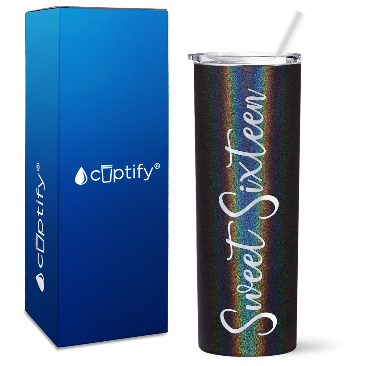 Sweet Sixteen on 20oz Skinny Tumbler