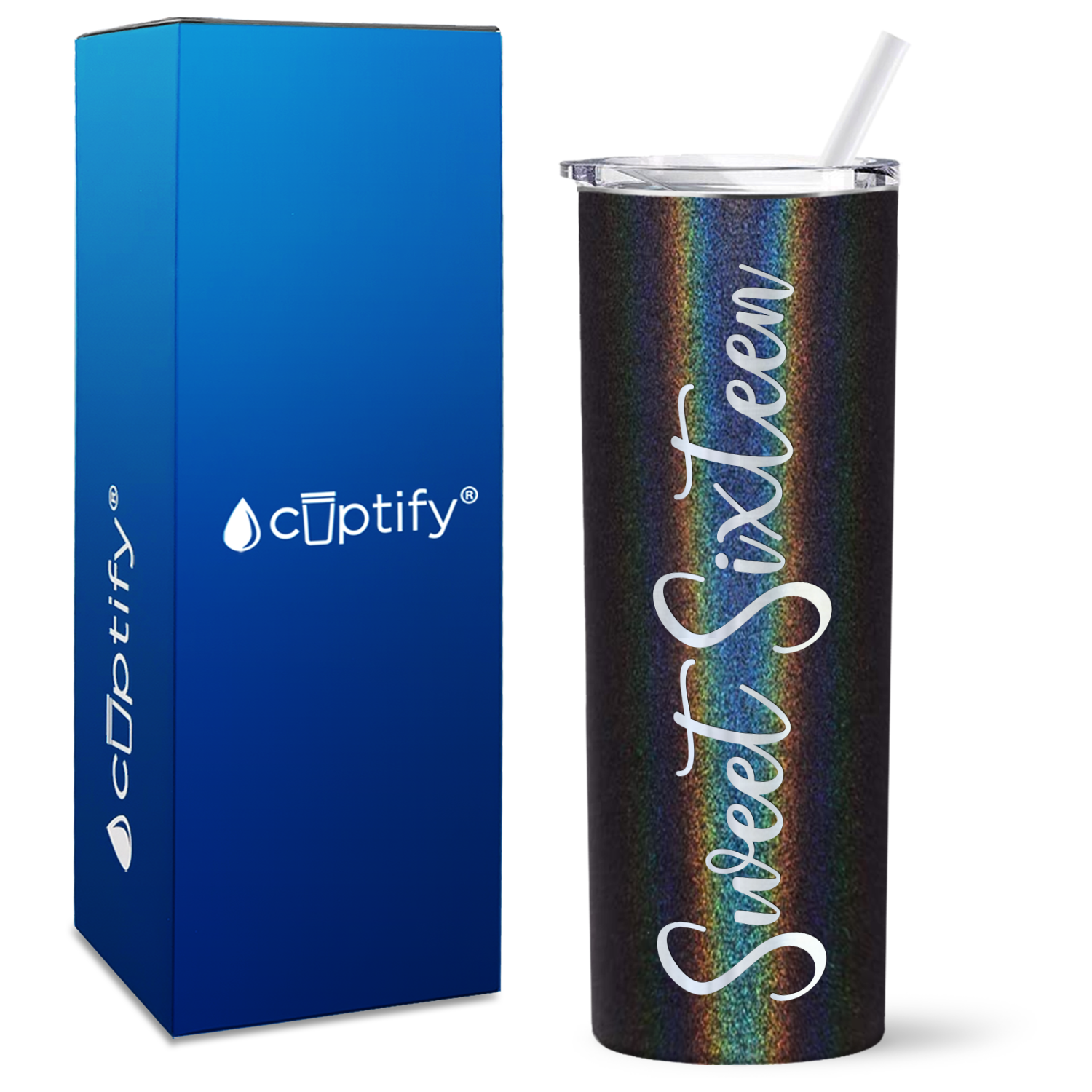 Sweet Sixteen on 20oz Skinny Tumbler