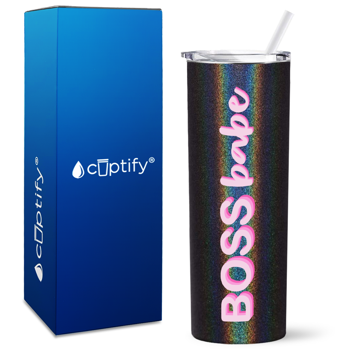 Boss Babe on 20oz Skinny Tumbler