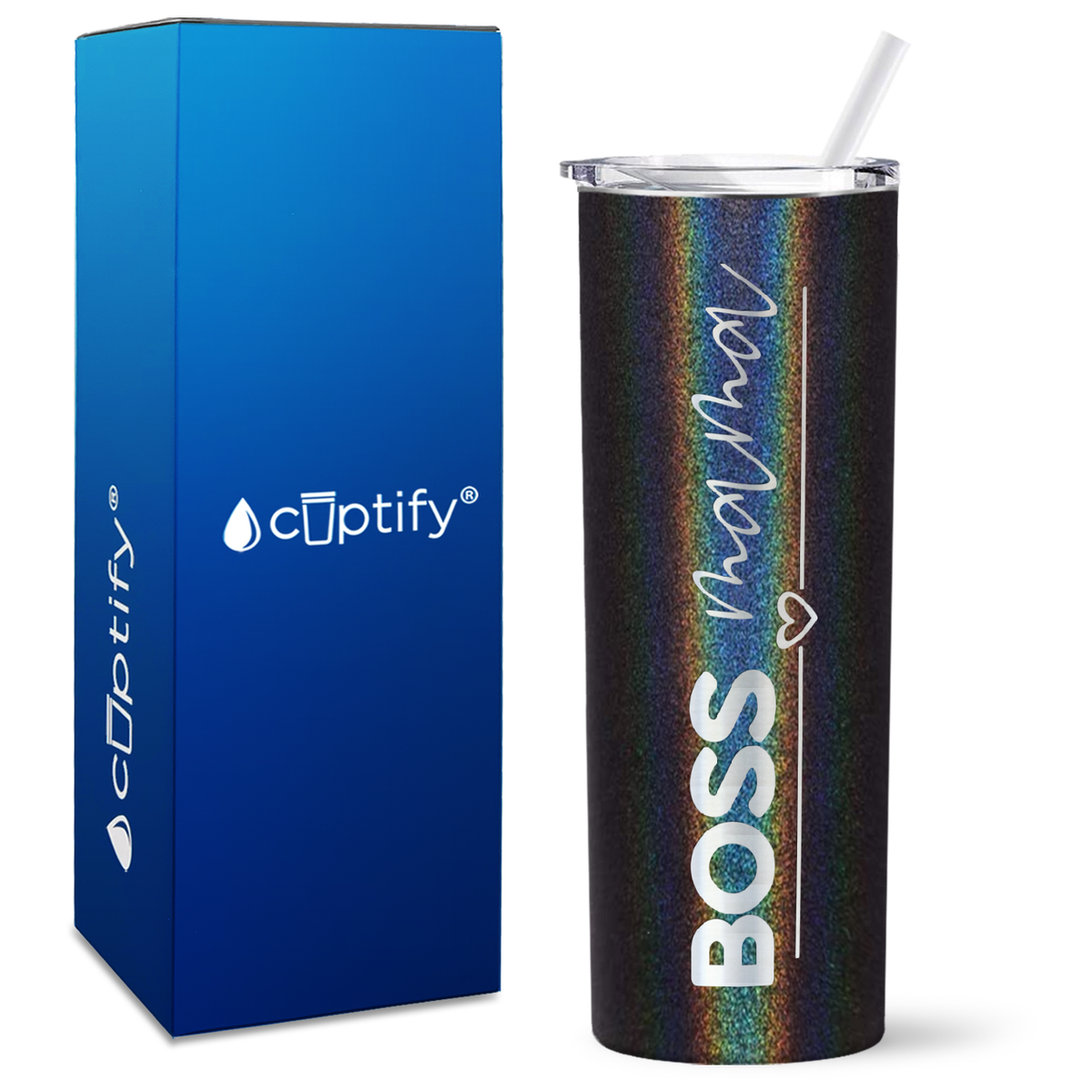 Boss Mama on 20oz Skinny Tumbler