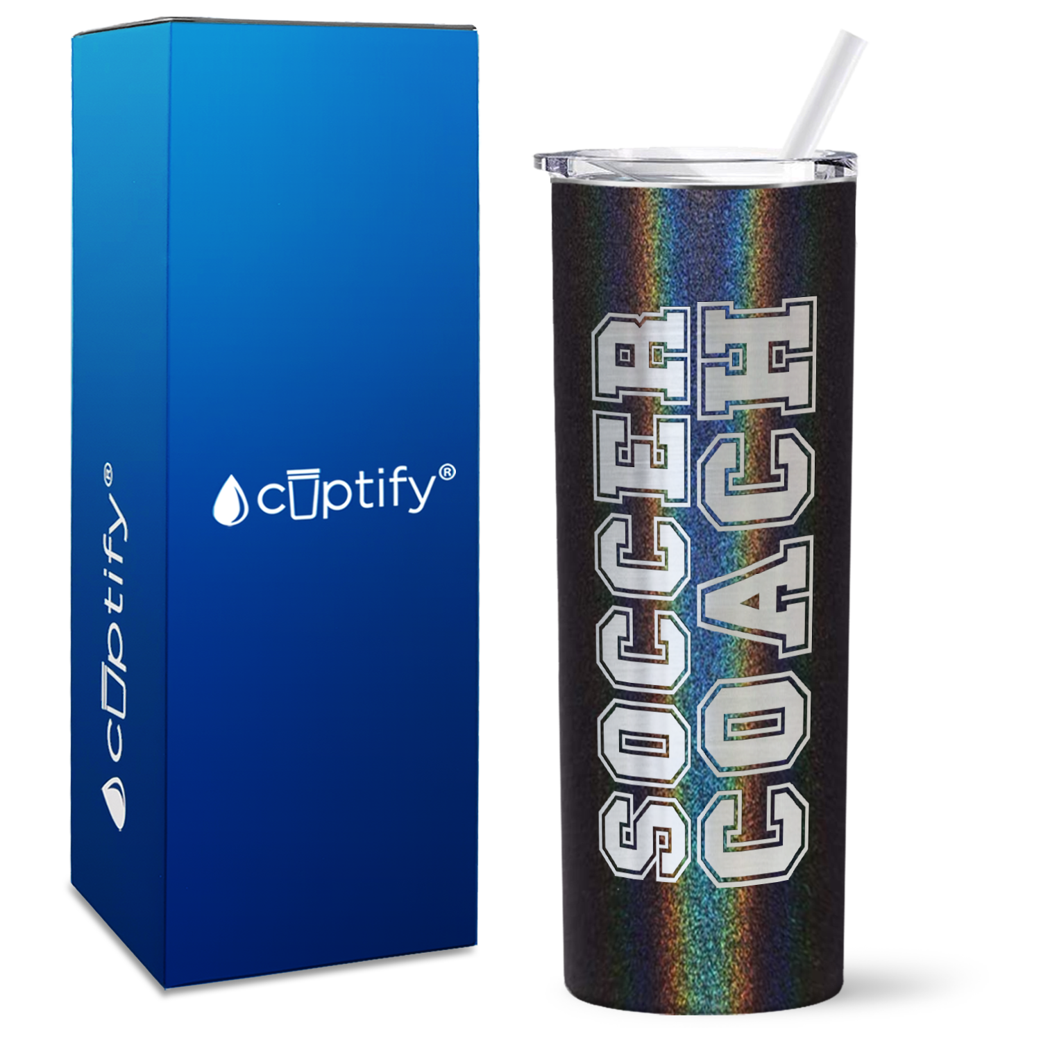 Soccer Coach on 20oz Skinny Tumbler