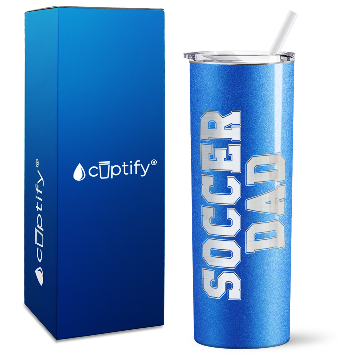Soccer Dad on 20oz Skinny Tumbler