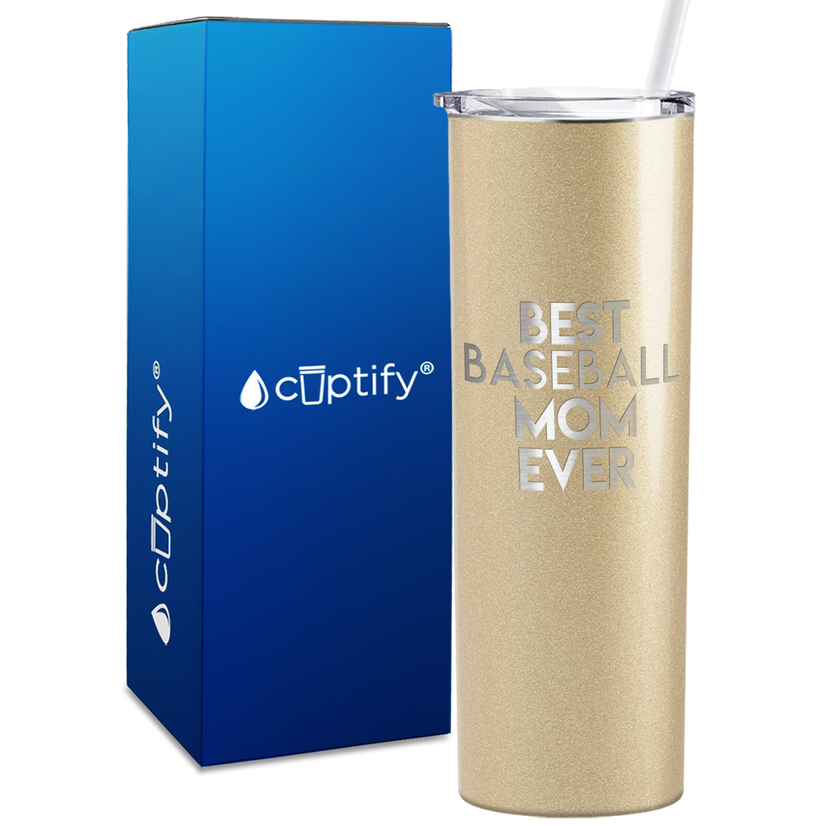 Best Baseball Mom Ever 20oz Skinny Tumbler