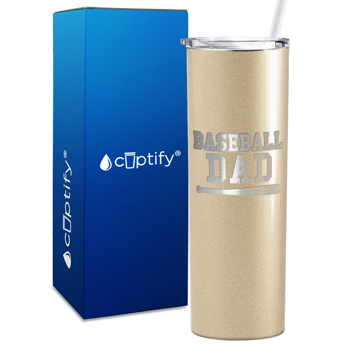 Baseball Dad 20oz Skinny Tumbler