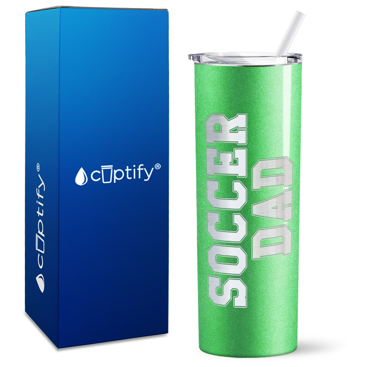 Soccer Dad on 20oz Skinny Tumbler