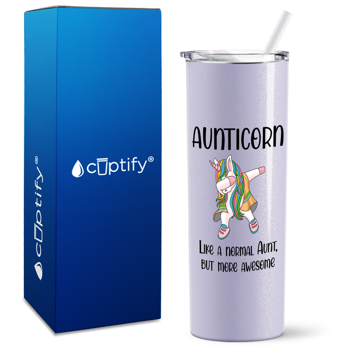 Aunticorn 20oz Skinny Tumbler
